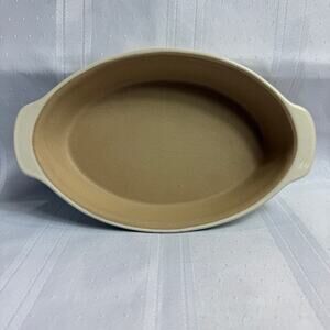 Pampered Chef Family Heritage Traditions Oval Stoneware Baking Dish NWOB